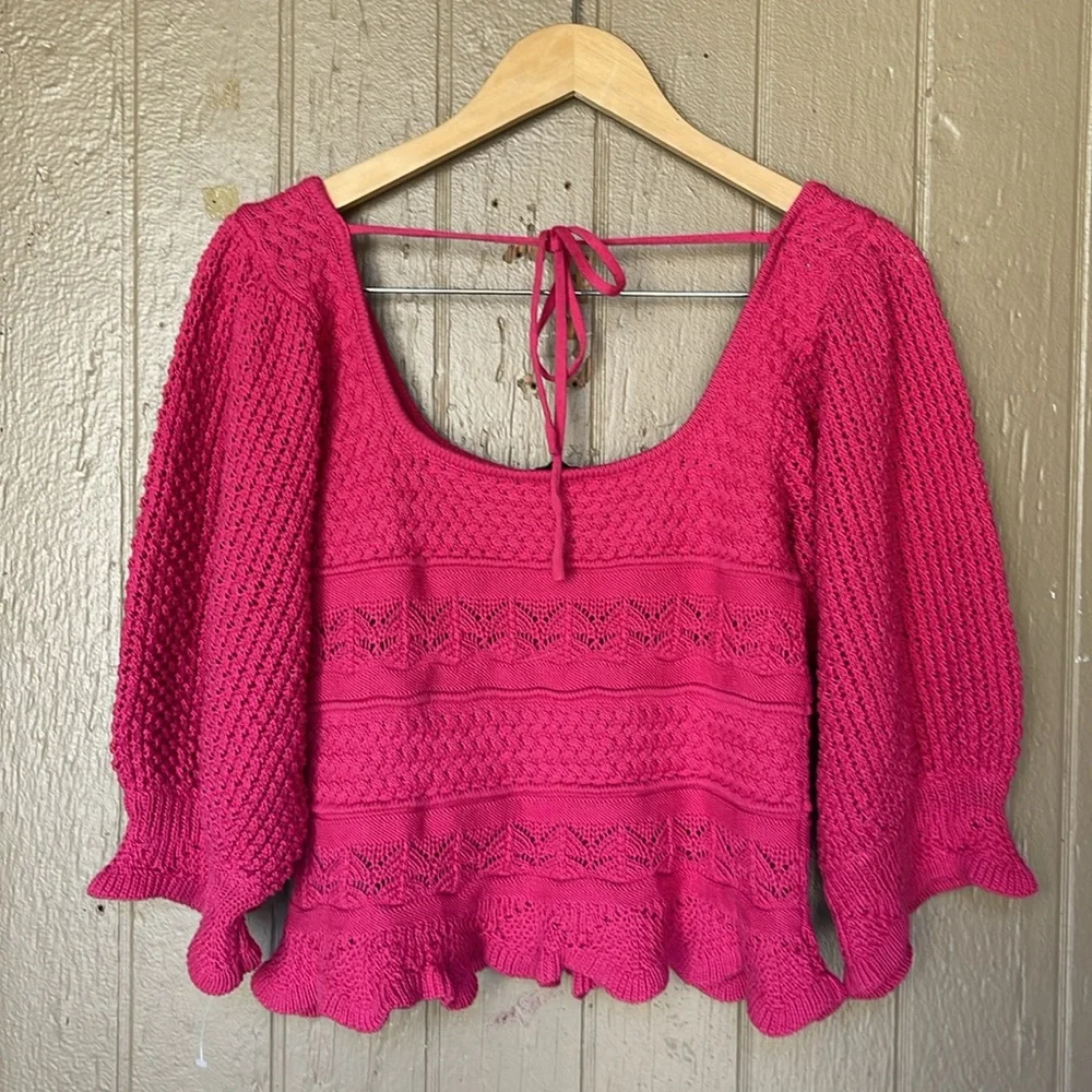 Lucy Paris knitted Pink Women's Top size S